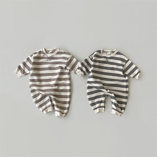 Essential Stripe Long Sleeve Romper