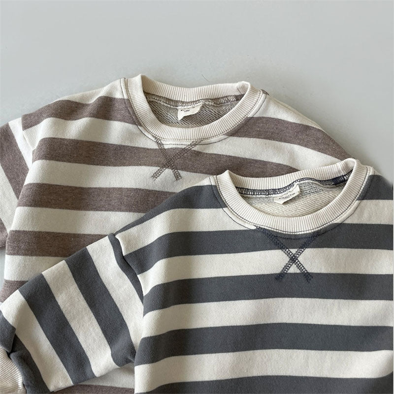 Essential Stripe Long Sleeve Romper