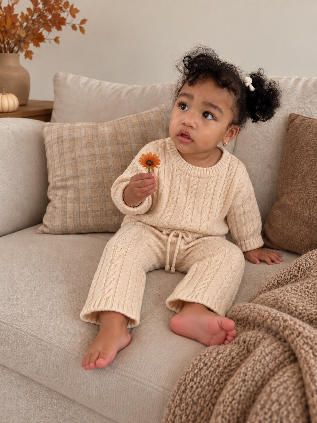 The Brindle Cable Knit Set
