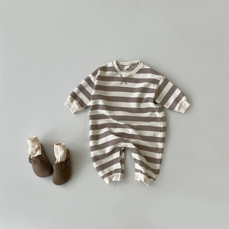 Essential Stripe Long Sleeve Romper